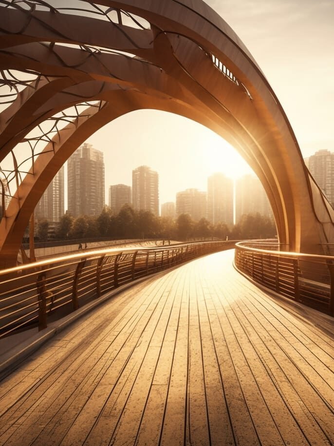 Mi Puente al amanecer